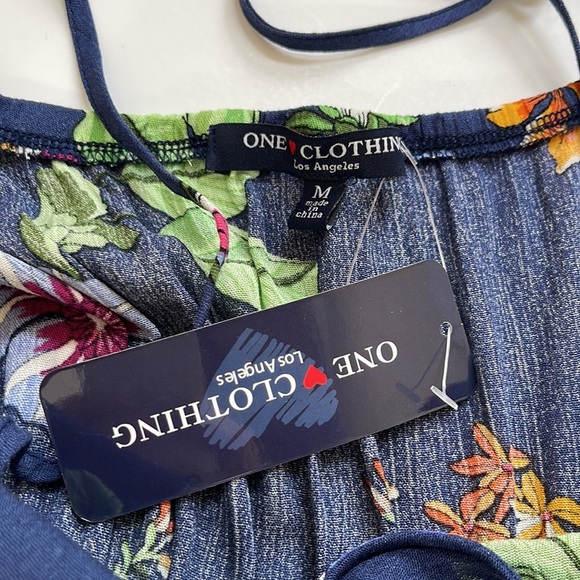 Blue floral maxi dress NWT - Picture 6 of 7